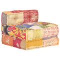 vidaXL Modulárna taburetka, patchwork, látka