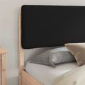 vidaXL Rám postele s čalúneným čelom Čierna 200 x 200 cm