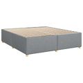 vidaXL Posteľ boxspring s matracom Svetlosivá 200 x 200 cm Látka