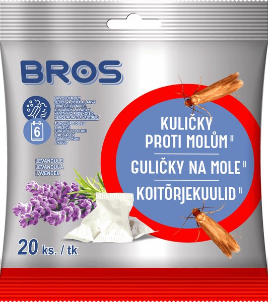 Bros guličky proti molám levandulové 20ks