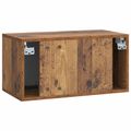 vidaXL Nástenná TV skrinka 59,5 x 31 x 30 cm Staré drevo