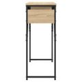 vidaXL Konzolový stolík s policou dub sonoma 105x30x75cm kompoz. drevo
