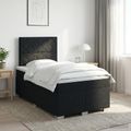 vidaXL Posteľ boxspring s matracom Čierna 120 x 200 cm Látka