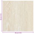 vidaXL Samo-lepiace podlahové dosky Biela a béžová 30,5 x 30,5 cm