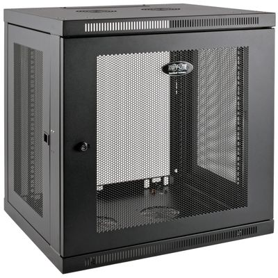 Skriňa SmartRack 12U, Mini Rack, Š = 600mm, Hl = 550mm, hĺbka pre prepínače, montáž na stenu