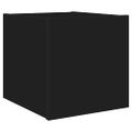 vidaXL TV nástenné skrinky s LED svetlami 2 ks čierne 30,5x35x30 cm