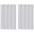 vidaXL Voile záclona 2 ks Svetlosivá 140 x 140 cm Polyester