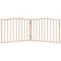 vidaXL Brána pre psa skladacia 2 panely 160 cm topoľové drevo