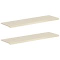 vidaXL Parapety 2 ks Biela 140 x 40 x 2 cm Masívne dubové drevo