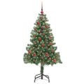 vidaXL Vianočný stromček Zelená 150 cm PVC
