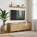 vidaXL TV skrinka 130 x 33 x 47 cm Dub artisan Kompozitné drevo