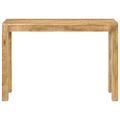 vidaXL Konzolový stolík 110x35x76 cm surový mangovníkový masív