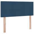 vidaXL Postel s úložným prostorem a matrací Modrá 120 x 190 cm Zamat