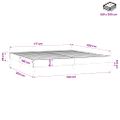 vidaXL Posteľný rám s boxspringom bledosivý 180x200 cm látka