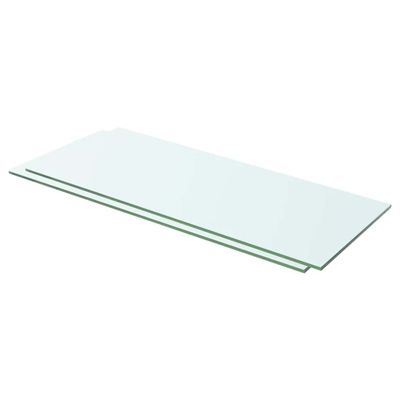 vidaXL Poličky 2 ks panel z priehľadného skla 60x20 cm