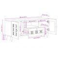 vidaXL TV skrinka s dverami Orech 105 x 33 x 46 cm Masívne mango drevo