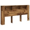 vidaXL Skrinka na čelo postele staré drevo 200x18,5x102,5cm komp.drevo