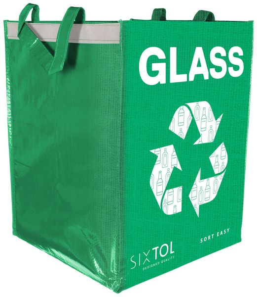 Taška na triedený odpad SORT EASY GLASS EN, 30x30x40cm, 36l SIXTOL