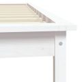 vidaXL Rám postele biely 75x190 cm malé jednolôžko masívna borovica