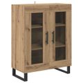 vidaXL Servírovacia skriňa Remeselný dub 69,5 x 34 x 90 cm