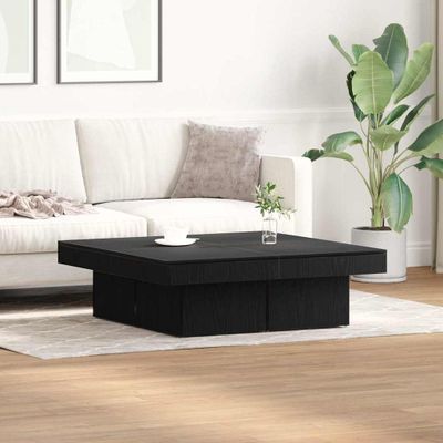 vidaXL Konferenčný stolík Čierny dub 90 x 90 x 28 cm Kompozitné drevo