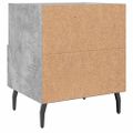 vidaXL Nočné stolíky 2 ks betónovo sivé 40x35x47,5 cm kompozitné drevo