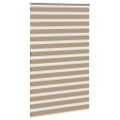 vidaXL Zebrová roleta pieskovo hnedá 145x230 cm šírka látky 140,9 cm polyester