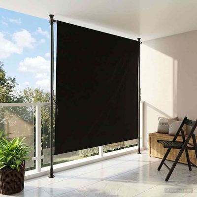 vidaXL Vonkajšia roleta Čierna 120 x 270 cm