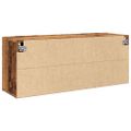 TV Skrinka vidaXL Nástenná Old Wood 100x30x41 cm