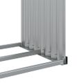 vidaXL Držiak na polená zelený 120x45x100 cm pozinkovaná oceľ