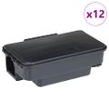 vidaXL Pasce na myši 12 ks čierna 22x12,5x7,5 cm