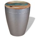 vidaXL Stolička, letecký štýl, recyklovaný masív