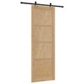 vidaXL Posuvné dvere ORKDAL 83 x 232 cm Borovicový masív Prírodná