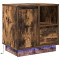 vidaXL Nočný stolík Dymová dub 50 x 34,5 x 50 cm Kompozitné drevo