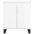 vidaXL Komoda vysoký lesk biela 60x35x70 cm spracované drevo