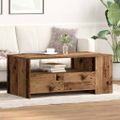 vidaXL Konferenčný stolík Staré drevo 102 x 55 x 43,5 cm