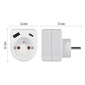 Rozbočovacia zásuvka 1×, 1×USB-A+1×USB-C, biela
