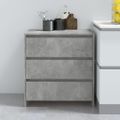 vidaXL Komoda betónovo sivá 70x41x75 cm spracované drevo