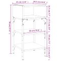 vidaXL Nočné stolíky 2 ks čierne 35x34,5x70 cm kompozitné drevo