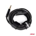 Kábel predlžovací AUX Mini Jack 3,5mm samec na 3,5mm samica 2M AMiO-04296