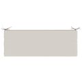 vidaXL Vankúš na lavičku SOEST 100% polyester Biela 100 x 40 x 5 cm