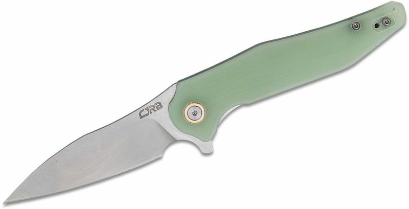 CJRB J1911-NTG Agave G10 vreckový nôž 8,8 cm, Stonewash, priesvitná zelená, G10