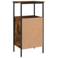 vidaXL Nočné stolíky 2 ks dymový dub 41x31x80 cm kompozitné drevo