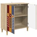 vidaXL Servírovacia skriňa ESSEN Sonoma 69 x 33 x 75 cm