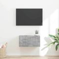 vidaXL TV nástenná skriňa 60 x 31 x 29,5 cm Betónová Kompozitné drevo