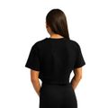 Dámske tričko Cropped Limitless Black - GymBeam, veľkosť XL, veľkosť oblečenia XL
