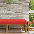 vidaXL Vankúš na vonkajšiu pohovku Polyester Červená 80 x 80 cm