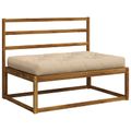 vidaXL Vankúš na paletu VIANEN 100% polyester Krémová 120 x 80 x 12 cm