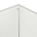 vidaXL Záhradný kvetináč Biela 60 x 40 x 50 cm Studený valcovaný oceľ