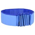vidaXL Skladací bazén pre psov modrý 200x30 cm PVC